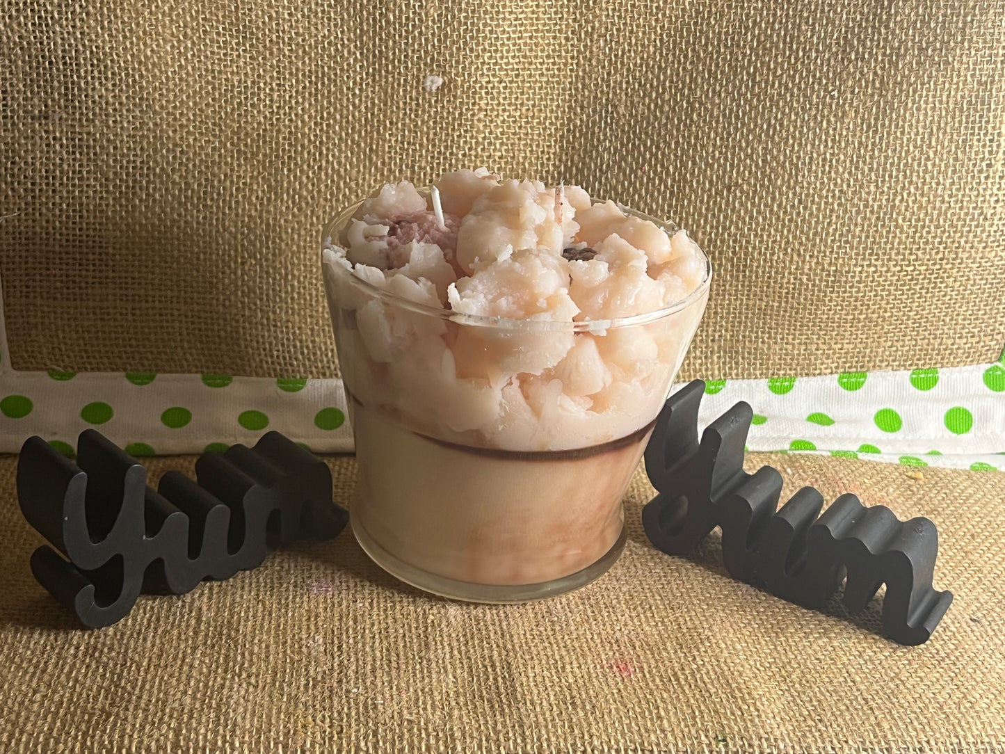 Butter Pecan Ice Cream Candle