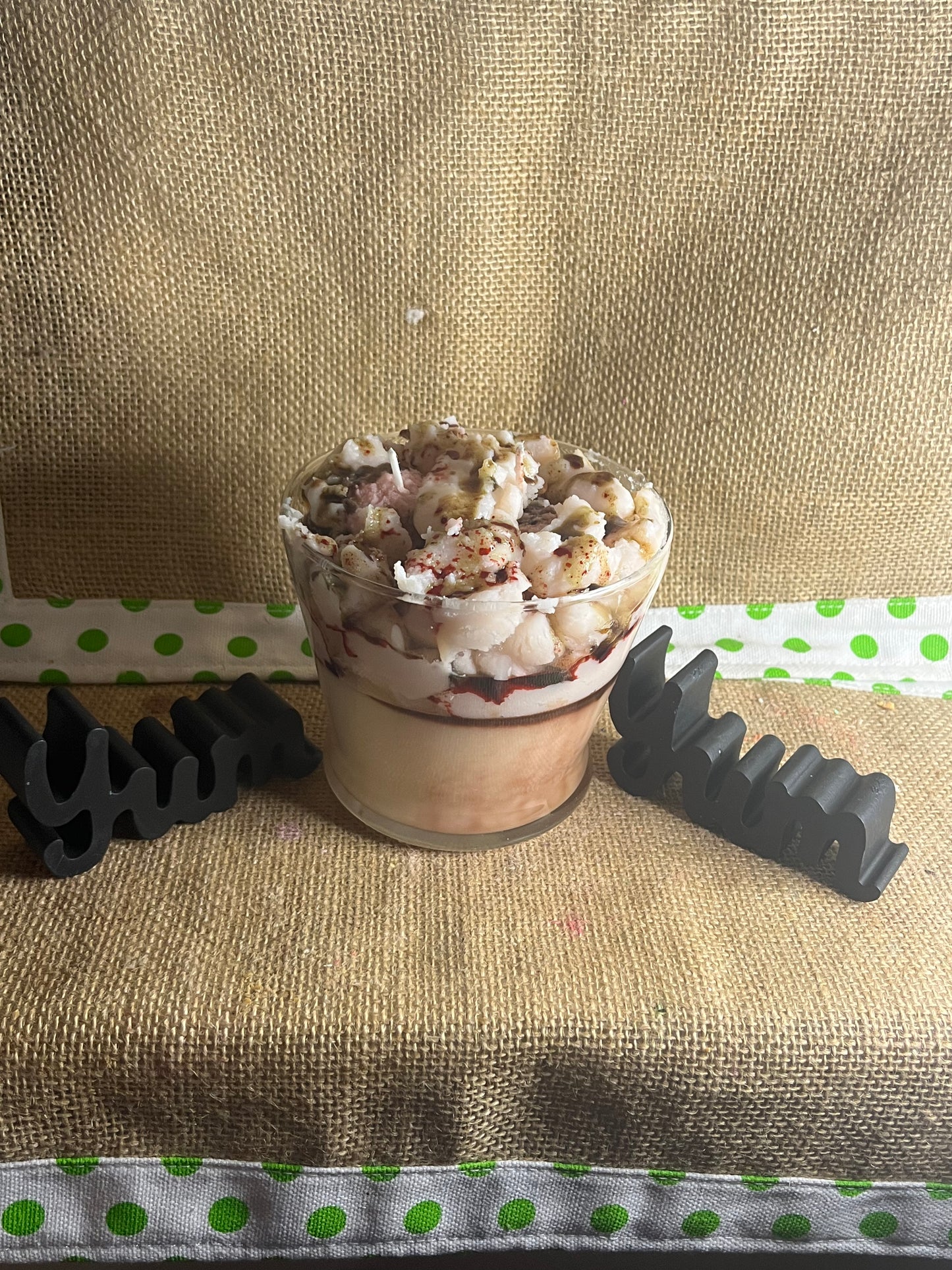 Butter Pecan Ice Cream Candle